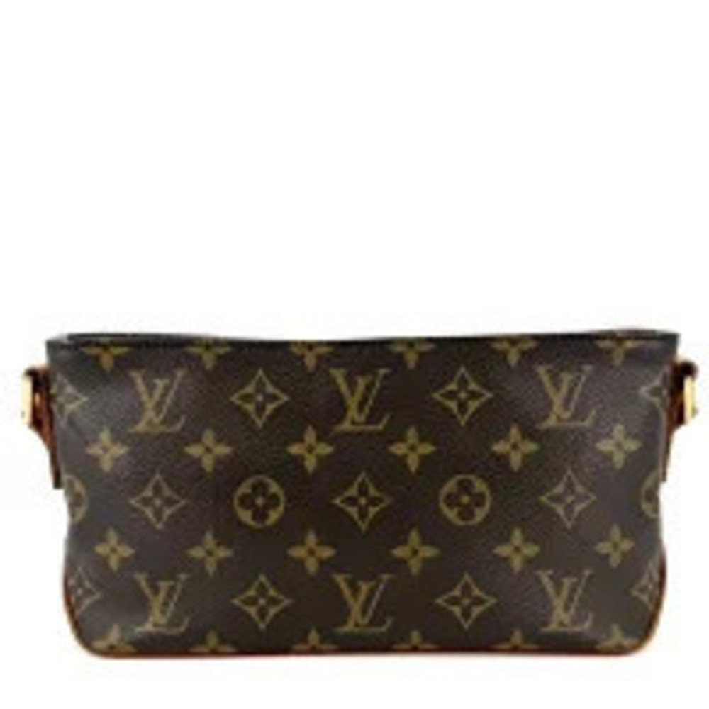 Louis Vuitton Shoulder Canvas Crossbody Brown Monogram Bag Trotteur